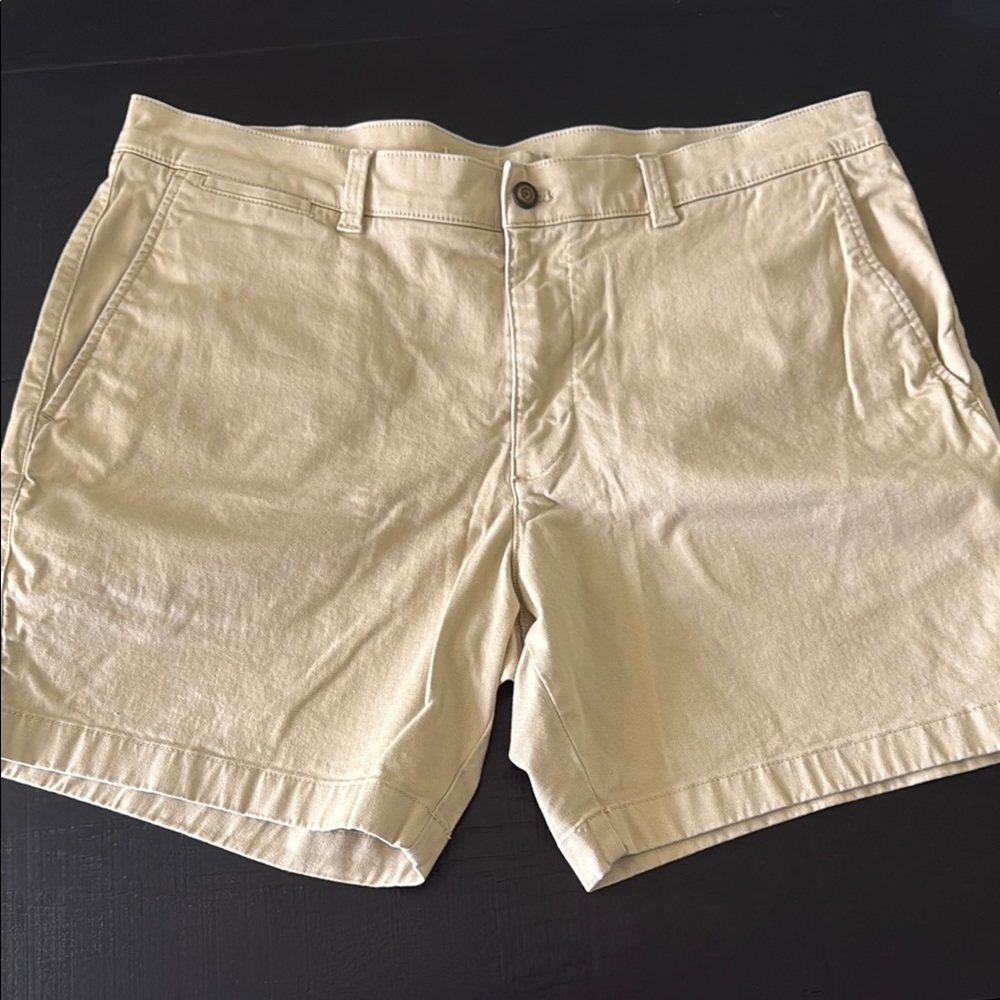 Duck Head Tan Flat Front Shorts